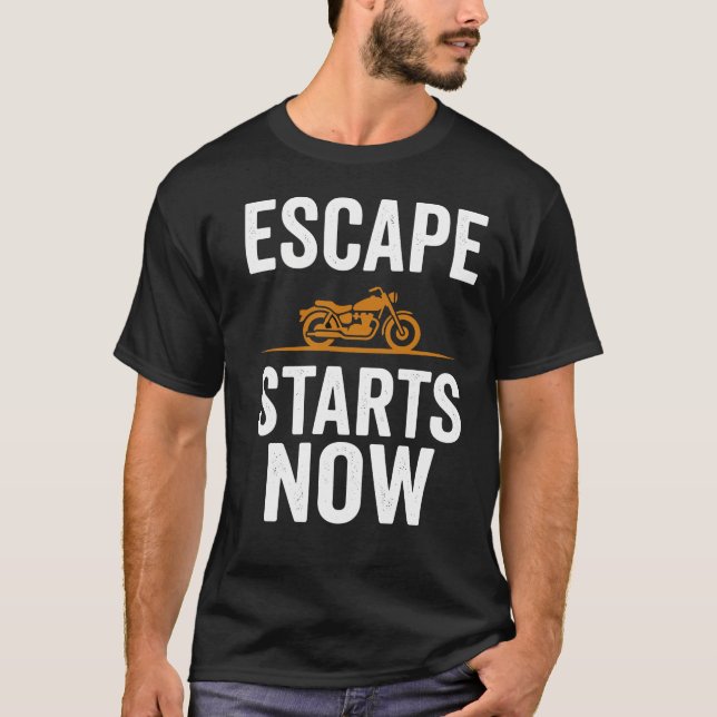 T-shirt "L'évasion par la route ouverte commence m (Devant)