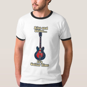T-shirt Lève-toi et brille. C'est le temps de la guitare.