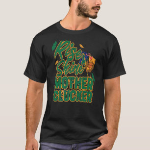 T-shirt Lève-toi et brille Mère Poule Amour de poule drôle