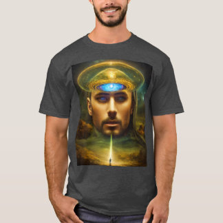T-shirt L'éveil cosmique visionnaire éclairé avec l'UF