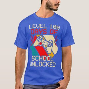T-shirt Level 100 Days of School Unlocked 8