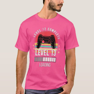 T-shirt Level 12 Complete Birthday Vintage Retro Level Gam
