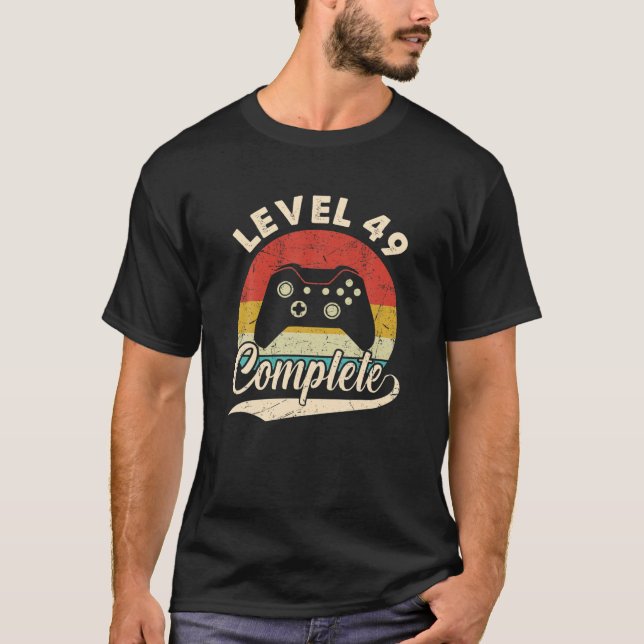 T-shirt Level 49 Complete - 49Th Wedding Aniversary For He (Devant)
