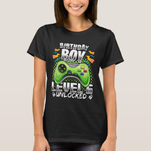 T-shirt Level 6 Vidéo Game 6th Birthday Gamer Gif