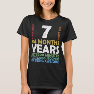 T-shirt Level 7 Video Game 7th Birthday Party Ret