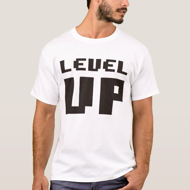 T-shirt Level Up funny Gaming Tee for Gaming Lovers Gift  (Devant)