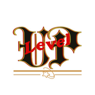 T-shirt Level Up Love – Gothic Typography Design