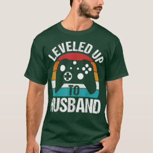 T-shirt Leveled Jusqu'À Mari Drôle Gamer Cadeau