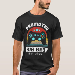 T-shirt Leveled To Big Bro 2023 Jeu Vidéo Promu Bro
