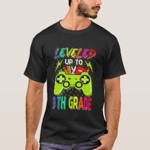 T-shirt Leveled Up To 9th Grade Gamer Back To School First