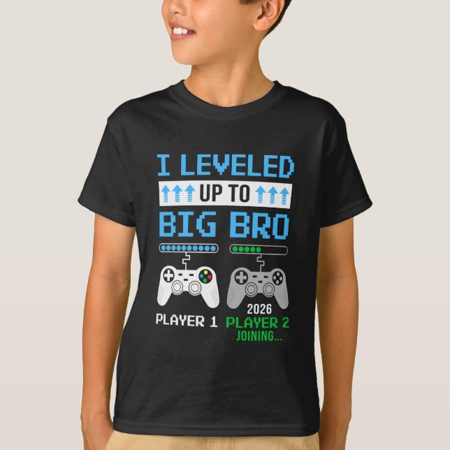 T-shirt Leveled Up To Big Brother 2026 Funny Video Game So (Devant)