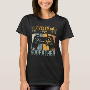 T-shirt Leveling jusqu'au parrain - console de jeu vidéo