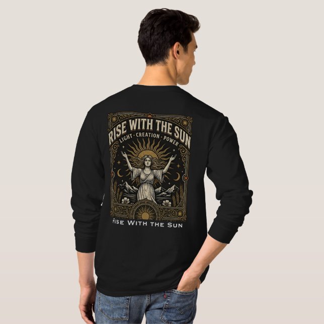 T-shirt Lever avec le Soleil (Dos entier)