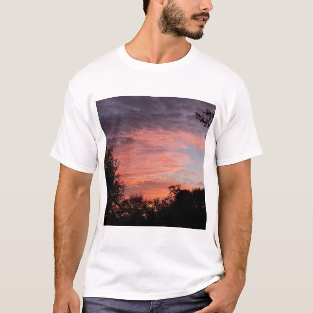 T-shirt Lever de soleil coloré (Devant)