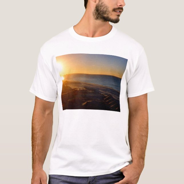 T-shirt Lever de soleil, coucher du soleil (Devant)