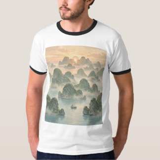 T-shirt Lever de soleil magique à Raja Ampat style vintage