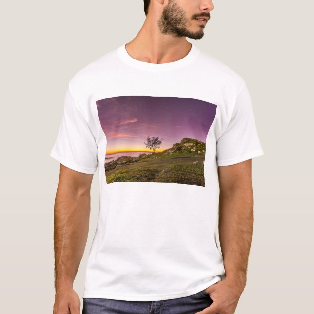 T-shirt Lever de soleil sur la plage dans Florianopolis (Devant)