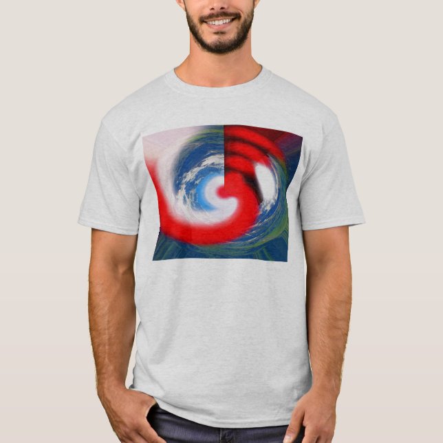 T-shirt Lever de soleil sur un monde alien (Devant)