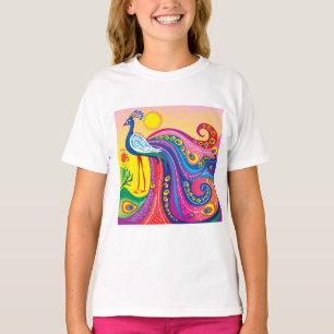 T-shirt Lever du paon