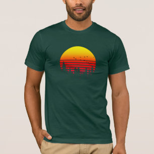 T-shirt Lever du soleil, Camping, Amoureux de la nature et