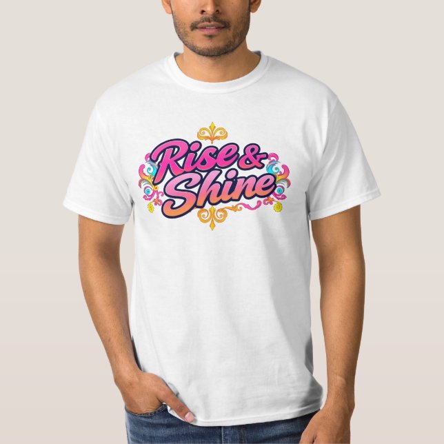 T-shirt "Lever et briller" (Devant)