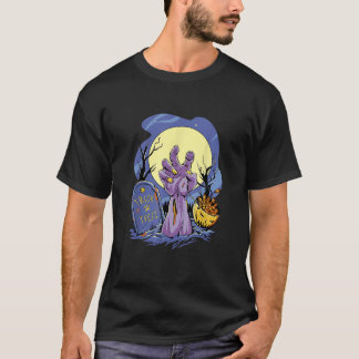 T-shirt Lever la main de zombie à partir de l'Hallowee ter