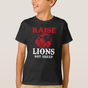 T-shirt Lever Lions Pas Moutons Moutons Frais Berger Lion