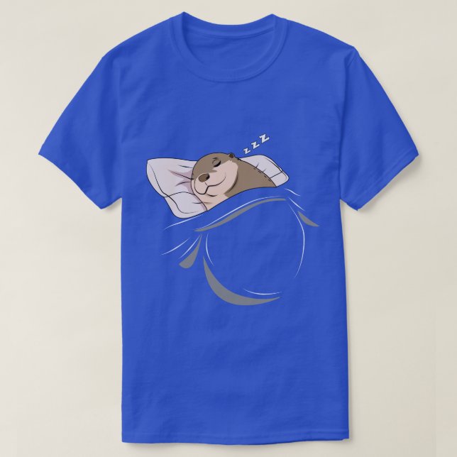 T-shirt Levette couchant animal Nap Napping Swood (Design devant)