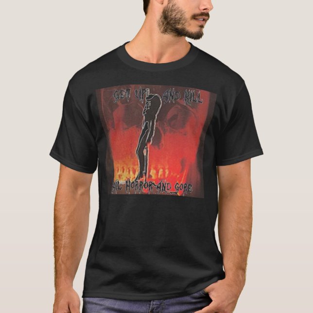 T-shirt Levez et tuez l'holocauste de cannibale (Devant)