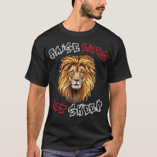 T-shirt Levez le lion ne pas mouton