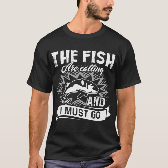 T-shirt Levez-vous et brillez, c'est l'heure de la pêche ! (Devant)