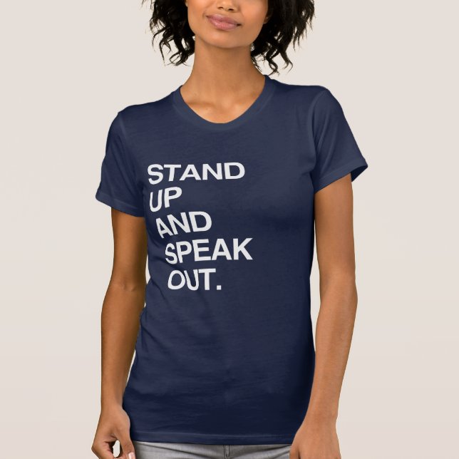 T-SHIRT LEVEZ-VOUS ET PARLEZ FRANCHEMENT (Devant)