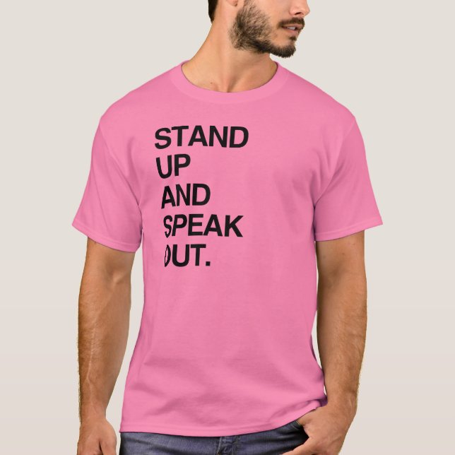 T-SHIRT LEVEZ-VOUS ET PARLEZ FRANCHEMENT (Devant)