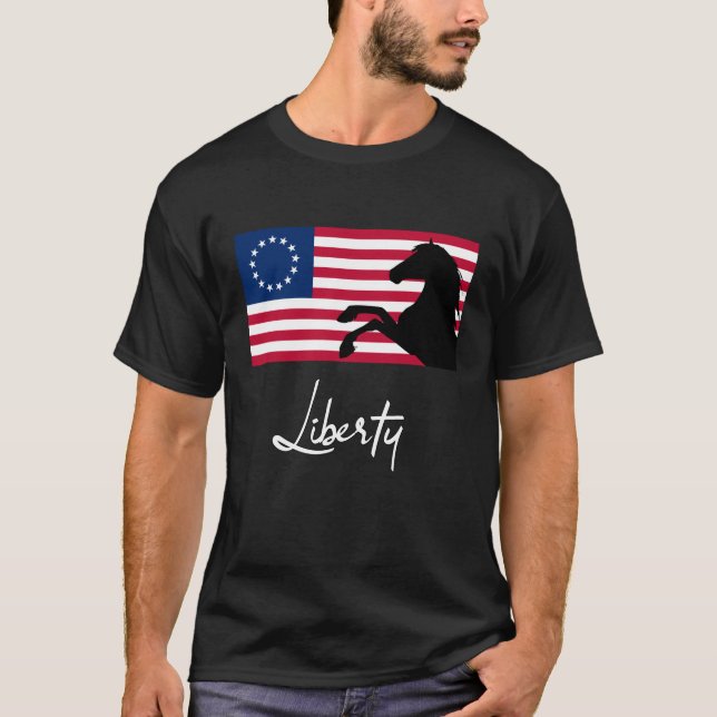 T-shirt Levez-vous pour Betsy Ross (Devant)