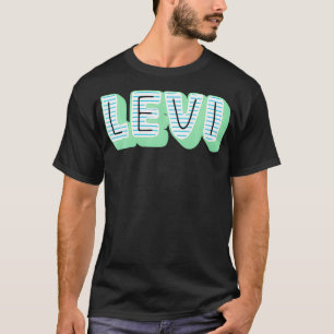 T-shirt Levi Name, Old School Design