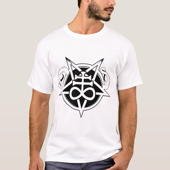 T-shirt Leviathan Cross Pentagram & Tentacles gauche (Devant)