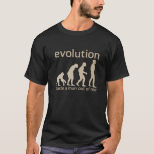 T-shirt L'évolution a fabriqué à un homme à partir de