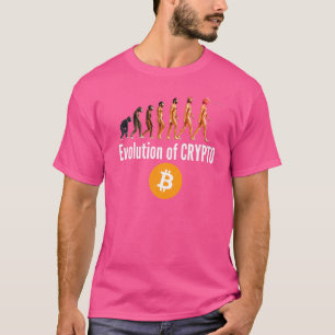 T-shirt L'évolution de la crypto Bitcoin Ethereum Cryptomo