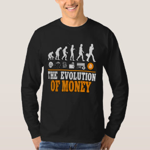 T-shirt L'Évolution De L'Argent Cypto Bitcoin Blockchain 1