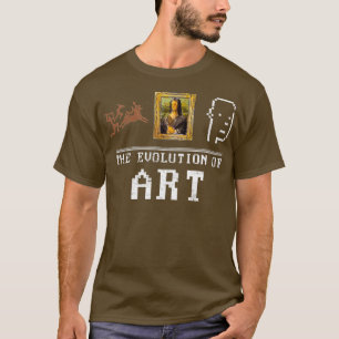 T-shirt L'Évolution De L'Art Jetons Non Fongibles Art Nft 