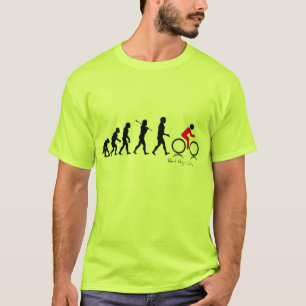 T-shirt L'évolution de l'homme en Cycliste Sportsman