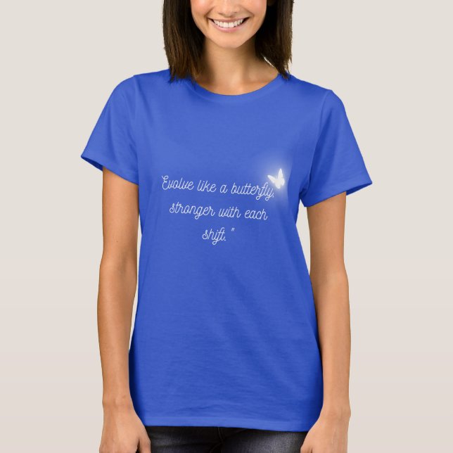 T-shirt L'évolution des papillons (Devant)