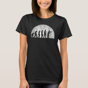 T-shirt L'évolution des pêcheurs et l'évolution Evo de l'h