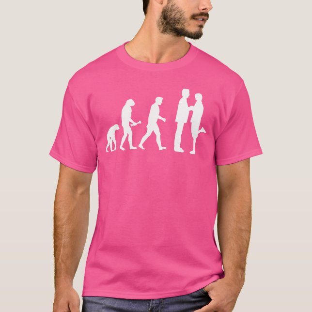 T-shirt L'évolution du mariage gay - (Devant)