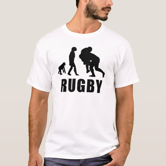 T-shirt L'évolution du Rugby Tackle (Devant)