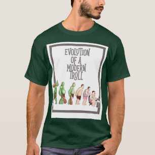 T-shirt L'évolution du troll moderne