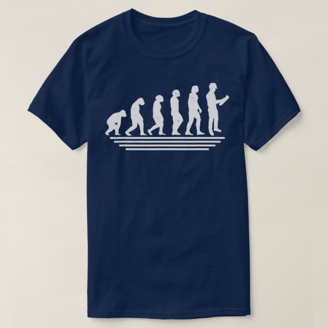 T-shirt L'Évolution D'Un Génie Civil Drôle (Design devant)
