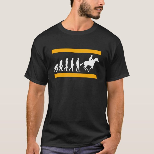 T-shirt L'évolution humaine se termine dans la gloire des  (Devant)