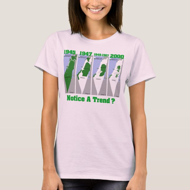 T-shirt L'évolution palestinienne (Devant)