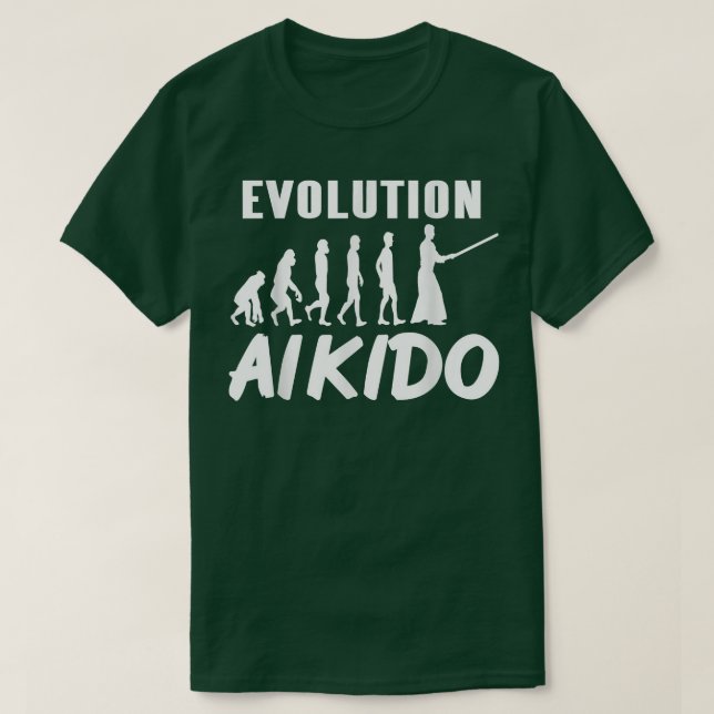 T-shirt L'évolution stupéfiante de l'Aikido Cool Designs T (Design devant)